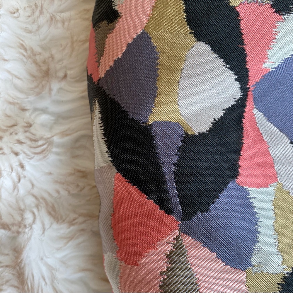 Warehouse 80s Multicoloured Triangles Shift Dress - image 7